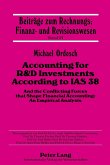 Accounting for R&D Investments According to IAS 38 (eBook, PDF)