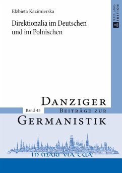 Direktionalia im Deutschen und im Polnischen (eBook, PDF) - Kazimierska, Elzbieta