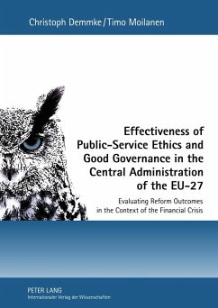 Effectiveness of Public-Service Ethics and Good Governance in the Central Administration of the EU-27 (eBook, PDF) - Demmke, Christoph