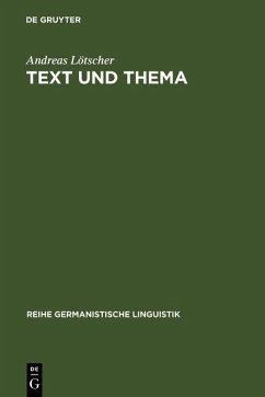 Cover Text und Thema (eBook, PDF)