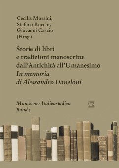 Cover Storie di libri e tradizioni manoscritte dall'Antichità all'Umanesimo (eBook, PDF)