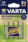 10x4 Varta RECHARGE ACCU Recycled 2100 mAH AA Mignon NiMH 10x4 Varta RECHARGE ACCU Recycled 2100 mAH AA Mignon NiMH