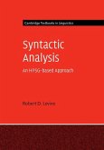 Syntactic Analysis (eBook, ePUB)