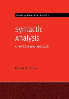 Syntactic Analysis (eBook, ePUB) - Levine, Robert D.