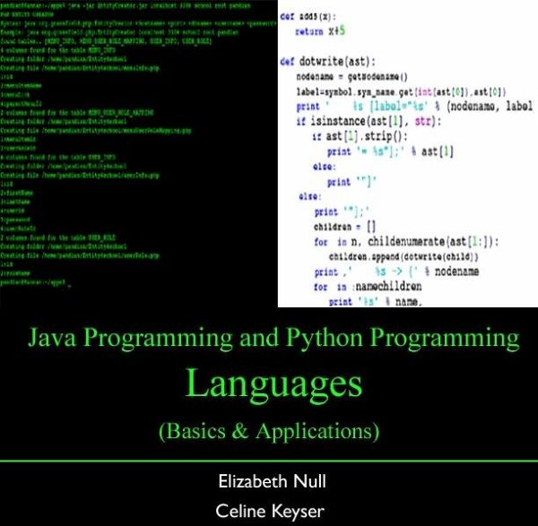 Java Programming and Python Programming Languages (Basics & Applications) (eBook, PDF) Java Programming and Python Programming Languages (Basics & Applications) (eBook, PDF)
