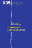 Explorations in Specialized Genres (eBook, PDF)