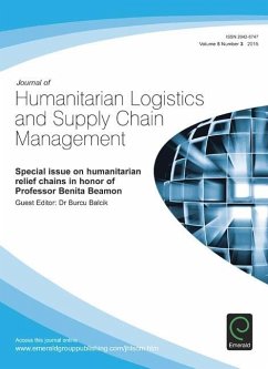 Special Issue on Humanitarian Relief Chains in Honor of Prof. Benita Beamon (eBook, PDF)