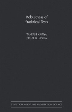 Robustness of Statistical Tests (eBook, PDF) - Kariya, Takeaki; Sinha, Bimal K.
