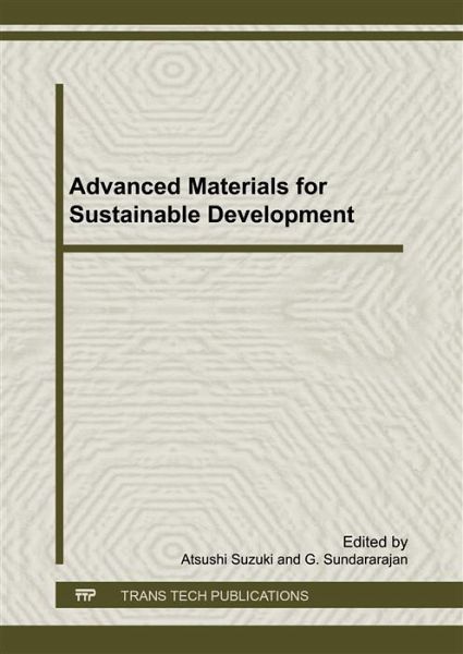 Advanced Materials for Sustainable Development (eBook, PDF) Advanced Materials for Sustainable Development (eBook, PDF)