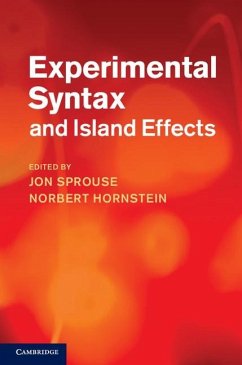 Experimental Syntax and Island Effects (eBook, ePUB)