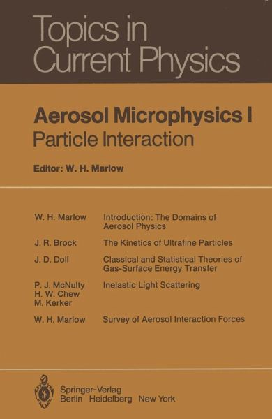 Aerosol Microphysics I (eBook, PDF) Aerosol Microphysics I (eBook, PDF)