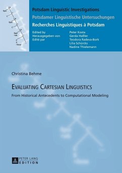 Evaluating Cartesian Linguistics (eBook, ePUB) - Christina Behme, Behme