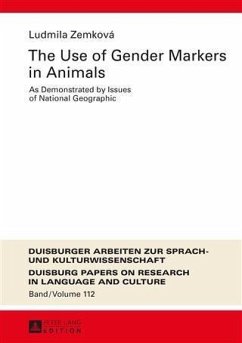 Use of Gender Markers in Animals (eBook, PDF) - Zemkova, Ludmila