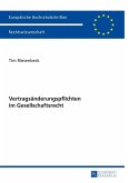 Vertragsaenderungspflichten im Gesellschaftsrecht (eBook, PDF)