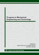 Progress in Mechanical Engineering and... - Bild 1