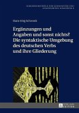 Ergaenzungen und Angaben und sonst nichts? Die syntaktische Umgebung des deutschen Verbs und ihre Gliederung (eBook, ePUB)