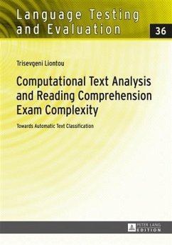 Computational Text Analysis and Reading Comprehension Exam Complexity (eBook, PDF) - Liontou, Trisevgeni