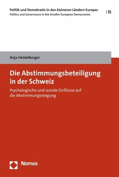 Die Abstimmungsbeteiligung in der Schweiz (eBook, PDF) - Heidelberger, Anja