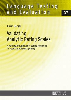 Validating Analytic Rating Scales (eBook, ePUB) - Armin Berger, Berger