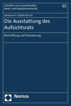 Die Ausstattung des Aufsichtsrats (eBook, PDF) - Scherb-Da Col, Johannes H.