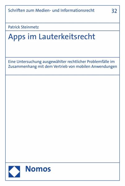 Apps im Lauterkeitsrecht (eBook, PDF) Apps im Lauterkeitsrecht (eBook, PDF)
