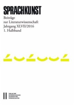 Cover Sprachkunst. Beiträge zur Literaturwissenschaft / Sprachkunst Jahrgang XLVII/2016 1.Halbband