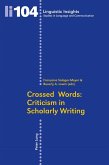 Crossed Words: Criticism in Scholarly Writing (eBook, PDF)