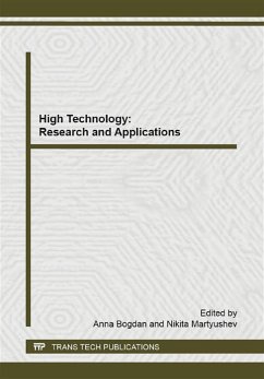 Cover High Technology: Research and Applications (eBook, PDF)