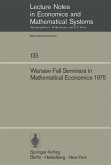 Warsaw Fall Seminars in Mathematical Economics 1975 (eBook, PDF)