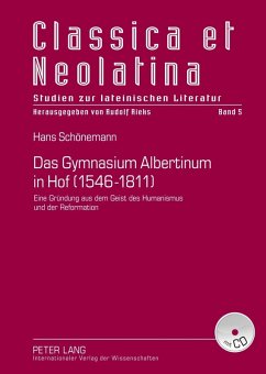 Das Gymnasium Albertinum in Hof (1546-1811) (eBook, PDF) - Schonemann, Hans