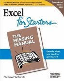 Excel 2003 for Starters: The Missing Manual (eBook, PDF)