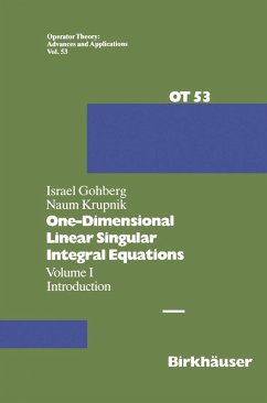 One-Dimensional Linear Singular Integral Equations (eBook, PDF) - Gohberg, I.; Krupnik, N.