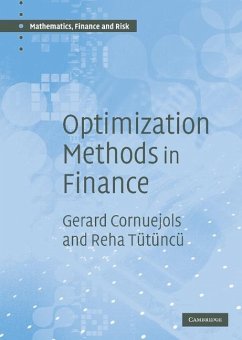 Optimization Methods in Finance (eBook, ePUB) - Cornuejols, Gerard