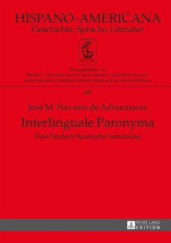 Interlinguale Paronyma (eBook, ePUB) - Jose M. Navarro de Adriaensens, Navarro de Adriaensens