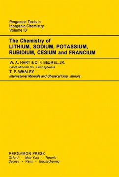 Cover The Chemistry of Lithium, Sodium, Potassium, Rubidium, Cesium and Francium (eBook, PDF)
