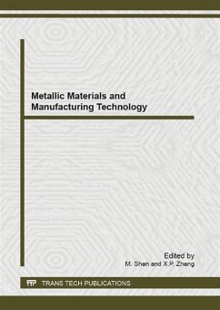 Cover Metallic Materials and Manufacturing Technology (eBook, PDF)