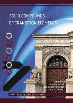 Cover Solid Compounds of Transition Elements (eBook, PDF)