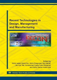 Recent Technologies in Design, Management and Manufacturing (eBook, PDF)