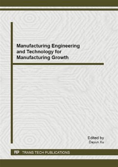 Cover Manufacturing Engineering and Technology for Manufacturing Growth (eBook, PDF)