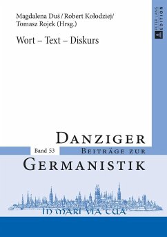 Wort - Text - Diskurs (eBook, ePUB)