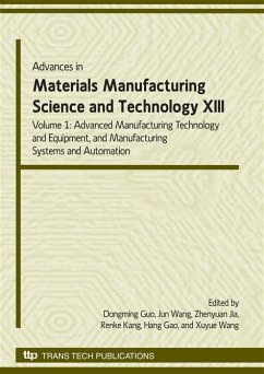 Cover Advances in Materials Manufacturing Science and Technology XIII Volume I (eBook, PDF)