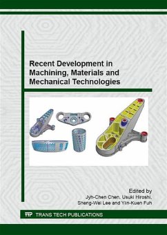 Cover Recent Development in Machining, Materials and Mechanical Technologies (eBook, PDF)