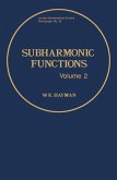 Subharmonic Functions (eBook, PDF)