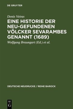 Cover Eine Historie der Neu-gefundenen Völcker Sevarambes genannt (1689) (eBook, PDF)