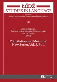 Translation and Meaning. New Series, Vol. 2, Pt. 1 (eBook, PDF)