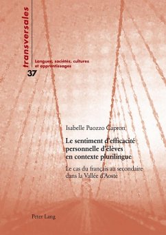 Le sentiment d'efficacite personnelle d'eleves en contexte plurilingue (eBook, ePUB) - Isabelle Puozzo, Puozzo