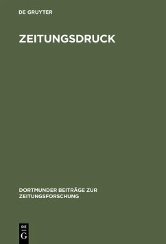 Cover Zeitungsdruck (eBook, PDF)