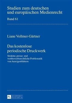 Das kostenlose periodische Druckwerk (eBook, PDF) - Vollmer-Gartner, Liane