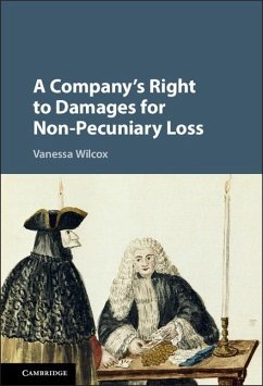 Company's Right to Damages for Non-Pecuniary Loss (eBook, ePUB) - Wilcox, Vanessa