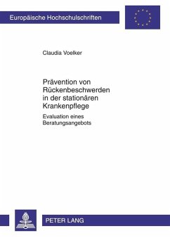 Praevention von Rueckenbeschwerden in der stationaeren Krankenpflege (eBook, PDF) - Voelker, Claudia